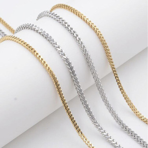 Collana Franco in <span class=keywords><strong>Oro</strong></span> per Signore, Design di Collane con Catena <span class=keywords><strong>Sottile</strong></span> in <span class=keywords><strong>Oro</strong></span> - Product Image 1