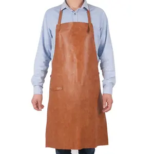 China Factory OEM ODM Waterproof high quality bar Butcher Barber Apron Leather