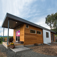 Maisonnette préfabriquée en acier léger, maisons modulaires de petite taille, cabane portable pour bureau et habitation