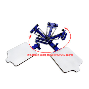 4 màu <span class=keywords><strong>2</strong></span> Trạm Màn Hình Lụa Thiết Bị In Ấn T-Shirt Kỹ Thuật Số Màn Hình Máy In Quay - Product Image 2