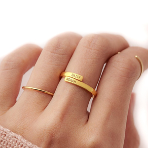 Commercio all'ingrosso Inciso Su Misura Personalizzati Anello In Oro <span class=keywords><strong>Nome</strong></span> Disegni - Product Image 4