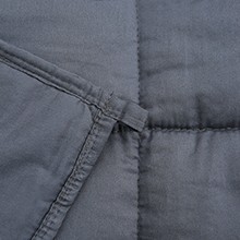 Couvertures lestées 100% Coton pour Adulte <span class=keywords><strong>15</strong></span> <span class=keywords><strong>Lbs</strong></span> 48 "x 72" Lit Canapé Couvertures Lourdes Twin/Full Size (Bleu) - Product Image 4