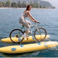 Pontons gonflables en PVC pour sports nautiques, bouée pour vélo aquatique, équipement de vélo à pédales pour la navigation en mer