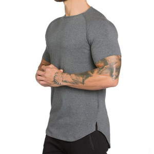 メンズフィットネスボディビルディングTシャツ、卸売カスタムブランド、最新スタイル、高品質、Oネック、筋肉ジムTシャツ - Product Image 1