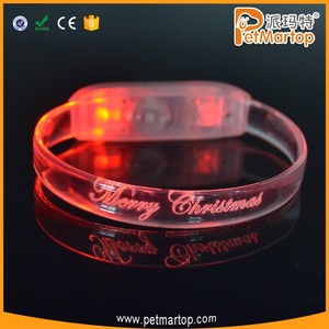 Mejores Regalos Electrónicos De Navidad de Color Azul Led Slap Pulsera Para Las Mujeres - Product Image 5