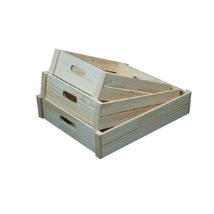 Ahşap sebze sandık toptan, ahşap meyve kasaları satılık küçük hatıra antika ahşap kutu toptan hediye - Product Image 3