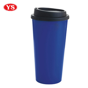 16oz doppelwandige mikrowellen geeignete Plastikkaffee-Reise becher