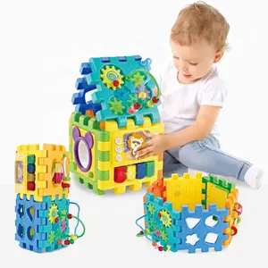 Забавный рождественский подарок сборка Diy Детский куб обучающие игрушки для детей