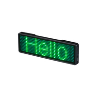 Letreros LED Programables con Desplazamiento y Recarga, Insignia LED Digital
