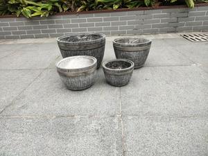 Poterie en béton pour maison et jardin, en <span class=keywords><strong>fibre</strong></span> <span class=keywords><strong>de</strong></span> verre, solide, durable, <span class=keywords><strong>de</strong></span> qualité supérieure, pour jardin d'extérieur - Product Image 2