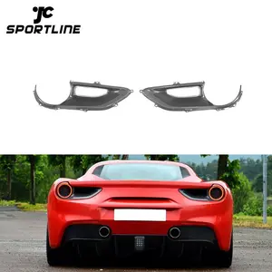 Pura fibra de carbono luz Exterior Trim cubiertas para Ferrari 488 GTB araña 2015- 2017