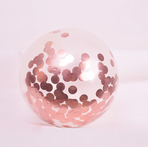 Rose Gold <strong>Balloon</strong> Set 18'' Heart and Star Foil <strong>Balloon</strong> Rose Gold Foil <strong>Tassel</strong> 12'' Rose Gold Confetti Latex <strong>Balloon</strong> - Product Image 3