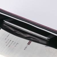 Pochette à fermeture éclair pour ordinateur portable a5a6, bloc-notes personnalisé, calculatrice, faux cuir, lin, journal, agenda, planificateur de jour