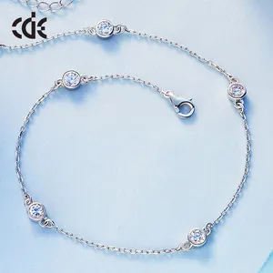 New Design Foot Jewelry Custom 925 Sterling Silver Anklet