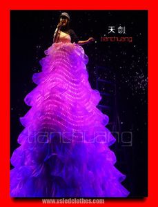 Rgb farbdruck Sänger glow in <span class=keywords><strong>the</strong></span> dark kleider, stitle Spaziergang led-licht kleid, anpassen farbe ändern kleid - Product Image 3