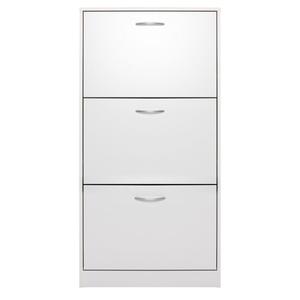 <strong>White</strong> Wooden 3 Drawer <strong>Shoe</strong> Rack Pull Down Storage <strong>Cabinet</strong> Wood <strong>Shoe</strong> Storage <strong>Cabinet</strong> - Product Image 3