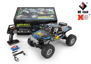 WLToys 104310 1:10 <span class=keywords><strong>2.4</strong></span> <span class=keywords><strong>GHz</strong></span> 4WD Điện Tốc Độ Cao ĐÔI CẦU Bánh Xích Điều Khiển Từ Xa Leo Xe Tải Đồ Chơi - Product Image 5