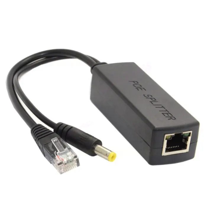 Divisor de PoE activo de alimentación a través de Ethernet, 48V a 12V 5v 2.4A, compatible con IEEE802.3