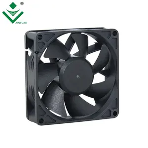 80x80x25 12 Volt 24 volt DC soğutma fanı 80mm 3 telli su geçirmez IP67 soğutma fanı yüksek CFM