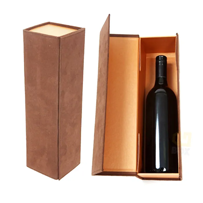 Benutzerdefinierte Lange Starren Karton Rot Wein Papier Geschenk Box Produziert Dongguan