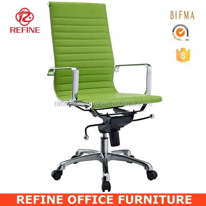 Haut dos moderne exécutif de cuir pivotant vert chaise de bureau RF-S074C