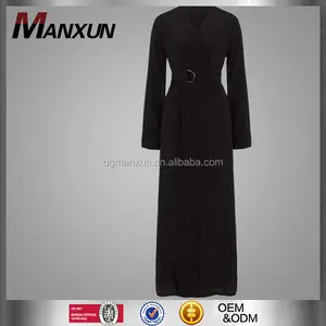 Online Shopping Alibaba Wholesale Robe Arab Garment Abaya Buckle Black Abaya