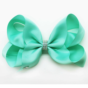 Vente en gros d'usine : Barrettes et nœuds pour cheveux personnalisés pour enfants, 196 couleurs, en ruban gros-grain et métal, pour la boutique de coiffure des petites filles - Product Image 5