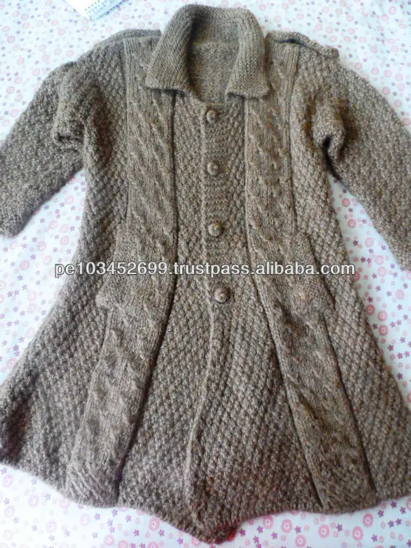 Alpaca SweaterためChildren 3T Peru Handmadeニット