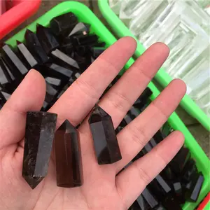 Wholesale Natural Raw Smoky Quartz Point Small Gemstone Crystal Wands