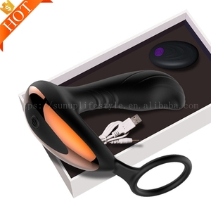 Caja Personalizada Gratis - Vibradores de Punto G de Silicona, Juguete <span class=keywords><strong>Anal</strong></span>, Tapón <span class=keywords><strong>Anal</strong></span>, Masajeador de Próstata Masculino de Silicona de Fantasía con Anillo para el Pene - Product Image 5