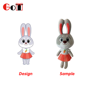 Förderung Kreative Benutzerdefinierte Berühmte Kaninchen Plüschtiere Mit Customized Logo - Product Image 2