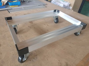 ZJLHJ8058 Storage Mesh Steel Tool Laundry Plastic Warehouse Crate/basket/<strong>box</strong> Moving Cart Dolly/<strong>trolley</strong> with Wheels - Product Image 2