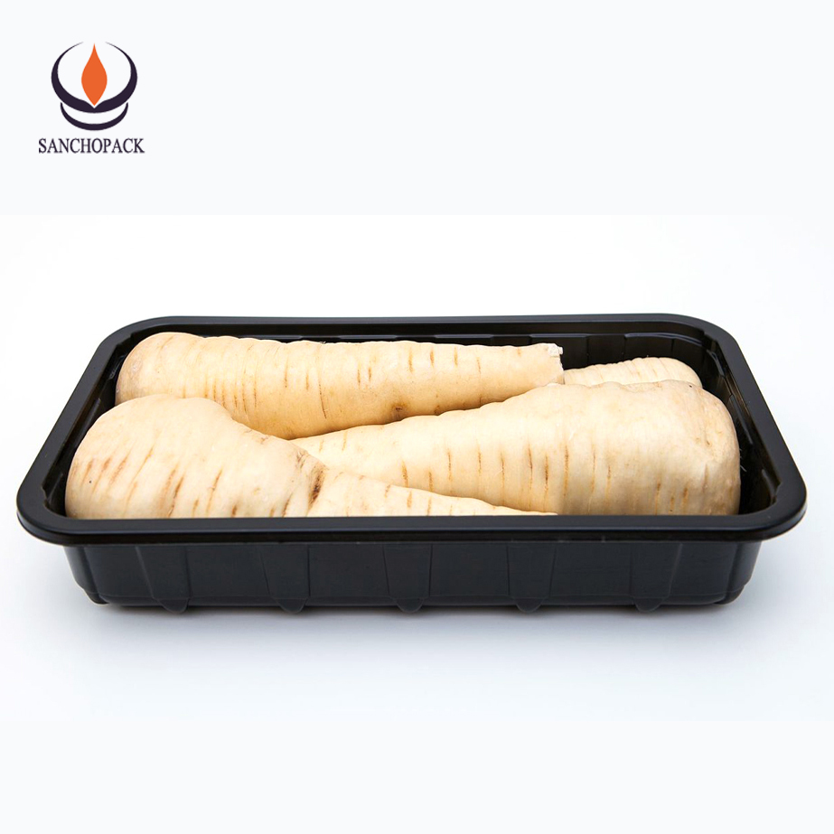 Высококачественный пластиковый лоток высшего качества для фаст-фуда с крышкой