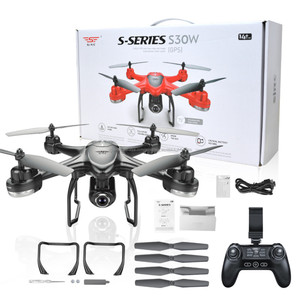 SJ S30W Double GPS Suivre me mode 1080 P RC Drone UAV 6-Axis Gyro <span class=keywords><strong>VS</strong></span> MJX Bugs6 - Product Image 6