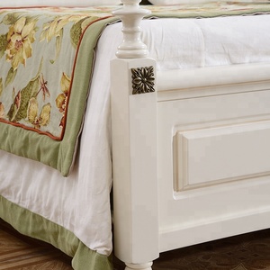 Nouveau <span class=keywords><strong>lit</strong></span> King Size moderne de style américain avec tête de <span class=keywords><strong>lit</strong></span> en cuir <span class=keywords><strong>vert</strong></span> noirâtre MDF Panneau en bois Meubles de chambre à coucher - Product Image 4