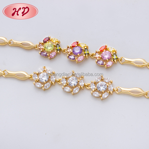 Bijou plaqué or 18K pour mariage, bijou brésilien en zircon, noble, pour filles, vente en gros, nouvelle collection - Product Image 3