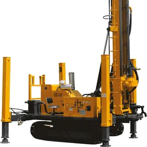 Crawler Mounted Mechanical Top Head Hydraulic Feeding DTH Drilling Rig