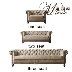 经典美式风格 1 2 3 木沙发套装客厅家具与织物