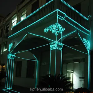 X'mas l'architecture intérieure et extérieure el fil, lumière au néon flexible de la corde