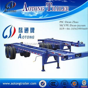 Fabricación de china 40ft chasis del remolque para el transporte de contenedores casa - Product Image 4