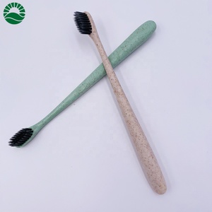Brosse à dents écologique pour hôtel, manche en paille de blé, brosse à dents jetable - Product Image 4