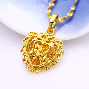 Xuping fashion jewelry brass heart shape pendant for women