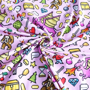 Vải Jersey Dệt Kim 95 Cotton 5 <span class=keywords><strong>Spandex</strong></span> In Kỹ Thuật Số Tùy Chỉnh Cho Trẻ Em - Product Image 3