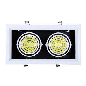 Foco de luz <span class=keywords><strong>LED</strong></span> COB regulable, lámpara de techo con superbrillo, AC85-265V, montada en superficie cuadrada, 30W, 2x15W - Product Image 2