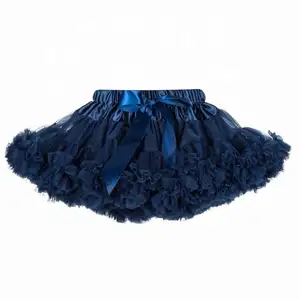 Elegant Fluffy Mini Tutu Skirt Dress Pettiskirts for Girls Birthday Party