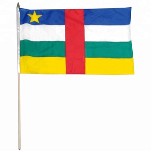 Bandera de la República Centroafricana de 3x5 pies, Disponible en Poliéster, Seda, Plástico, Vinilo, Nailon y Satén para Agencias de Viajes - Product Image 3