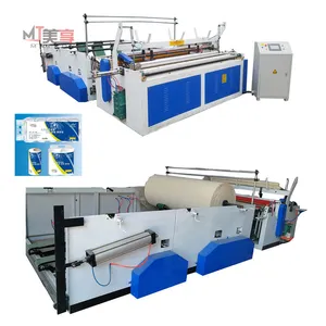 MAYJOY rewinding machine --embossing--perforating--cutting--packing Automatic Full Embossing Tissue