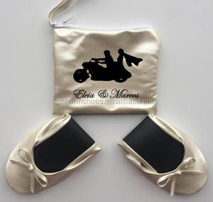 Presentes Do Favor Do OEM Sapatos Dobráveis Do Casamento, Apartamentos Dobráveis, Presente De Casamento Para O Convidado - Product Image 2