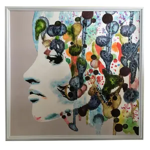 水彩性感女性流行艺术油画装饰帆布壁画客厅现代抽象画