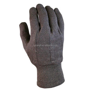 Muñeca de punto Color marrón 100% jersey de algodón guante de - Product Image 2